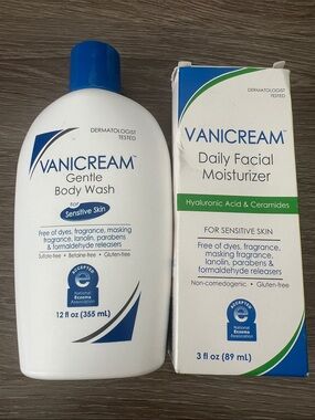 Vanicream Gentle Body Wash & Daily Facial Moisturizer - NEW
